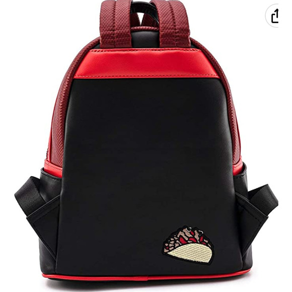 Loungefly Red and Black Backpack - Picture 4 of 11